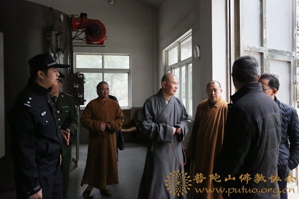 普陀山-普陀山佛教协会开展寺院消防安全隐患大排查