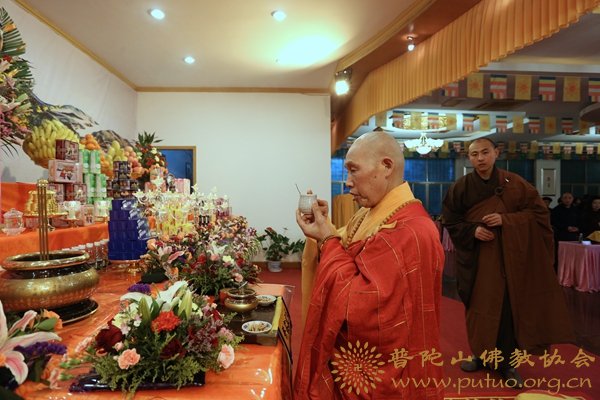 佛教-普陀山佛教协会全山执事第三十二期共修观音七法会在普济禅寺举行