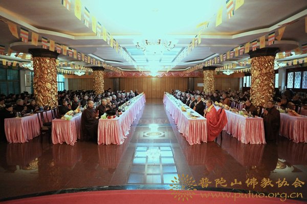 佛教-普陀山佛教协会全山执事第三十二期共修观音七法会圆满
