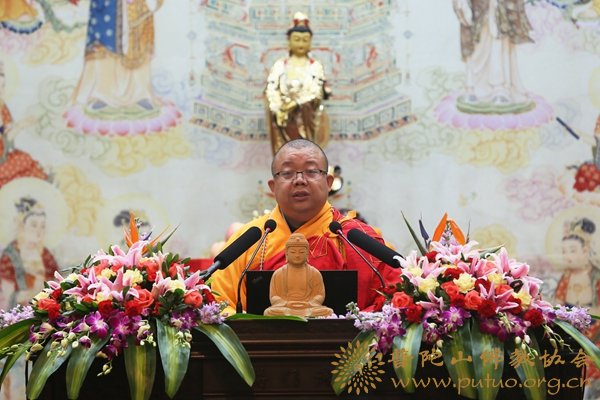 佛教-圆慈法师应邀于宝陀讲寺作《成功人士与伏心至要》佛学专题讲座