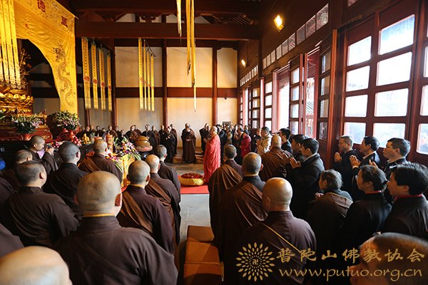 千手观音-普陀山长生禅林隆重举行千手观音像开光法会