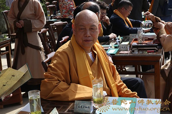 佛教-会长道慈大和尚一行出席第九届中国普陀佛茶文化节开幕式