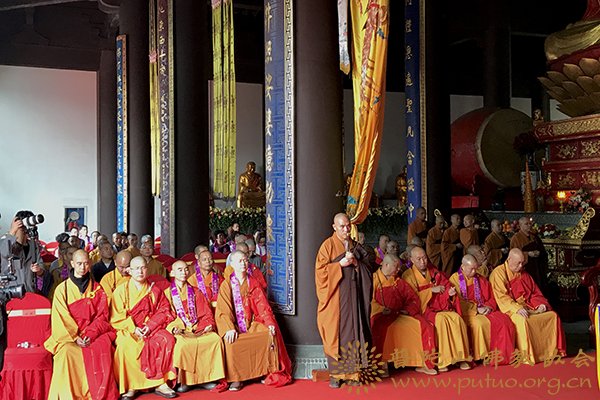 佛教-会长道慈大和尚出席嘉兴精严讲寺峙宇法师荣膺方丈升座法会