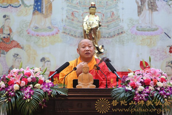 佛教-静波法师应邀于宝陀讲寺作《依教奉行，讲好佛教的故事》专题讲座