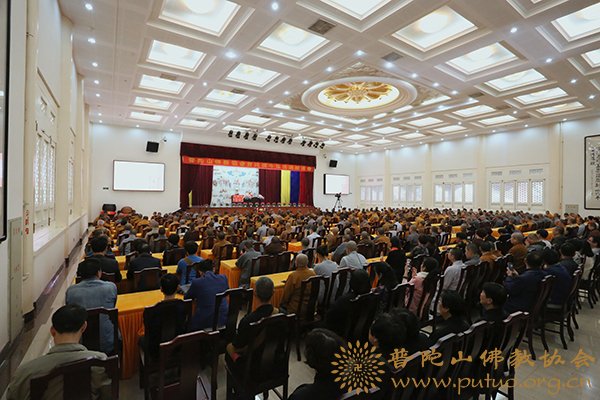 佛教-静波法师应邀于宝陀讲寺作《依教奉行，讲好佛教的故事》专题讲座