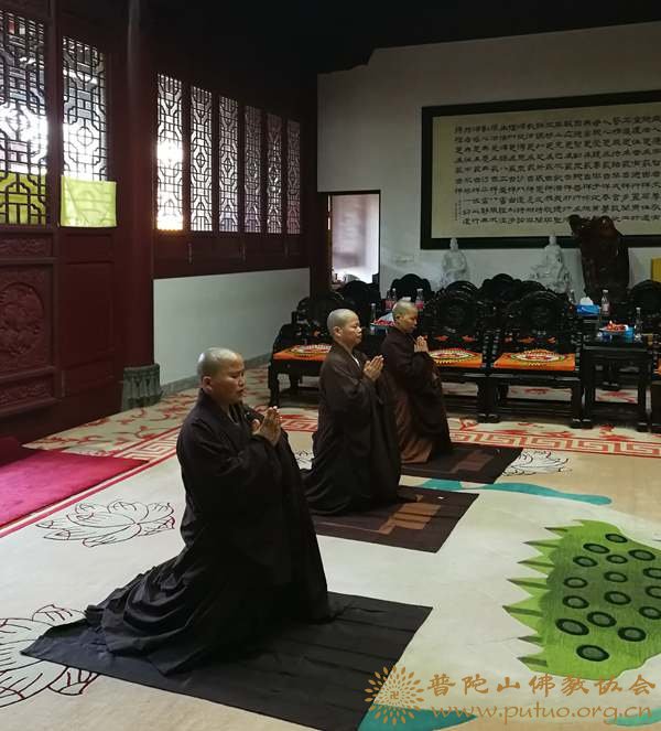 佛教-圆通禅林等寺院结夏安居礼请会长道慈大和尚为依止律师