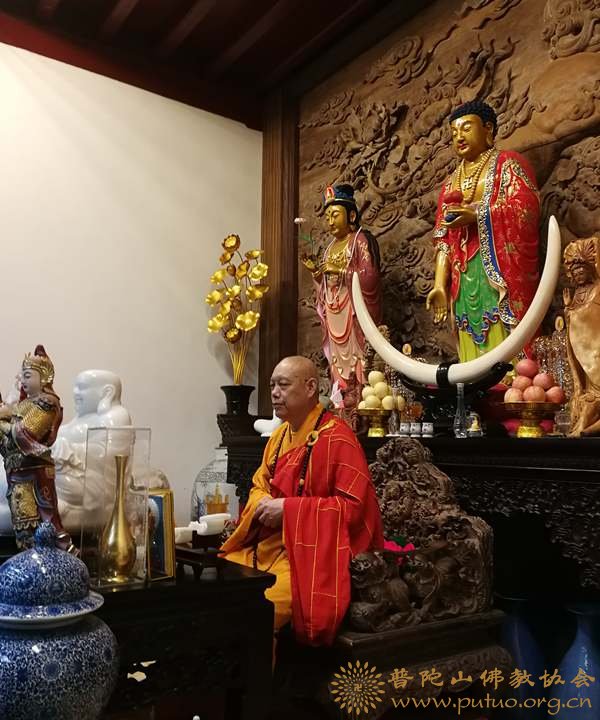 佛教-圆通禅林等寺院结夏安居礼请会长道慈大和尚为依止律师