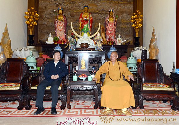 佛教-国家宗教局副局长张彦通一行来山调研