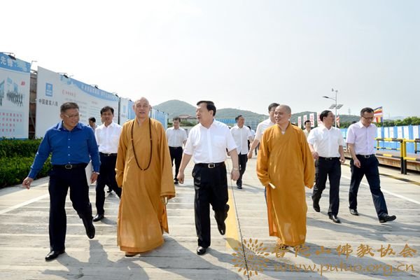 文化-全国人大环资委副主任委员夏宝龙调研观音文化园观音法界项目
