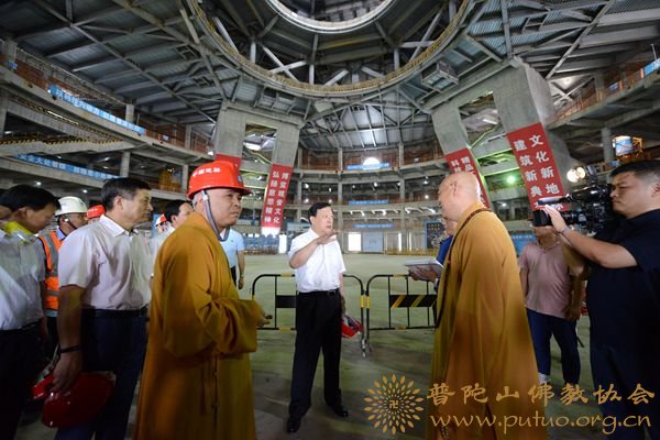文化-全国人大环资委副主任委员夏宝龙调研观音文化园观音法界项目