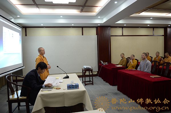 佛教-普陀山佛教协会在宝陀讲寺举行2017年书画培训班
