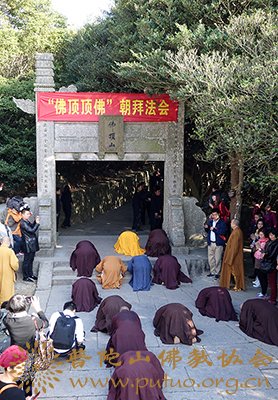 普陀山-第十二届普陀山南海观音文化节“僧尼礼佛顶、万信齐朝拜”法会
