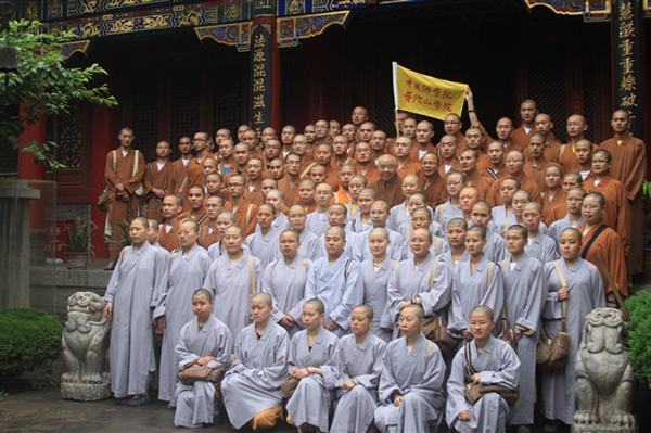 佛教-普陀山佛学院2011届毕业生巡礼西安佛教祖庭