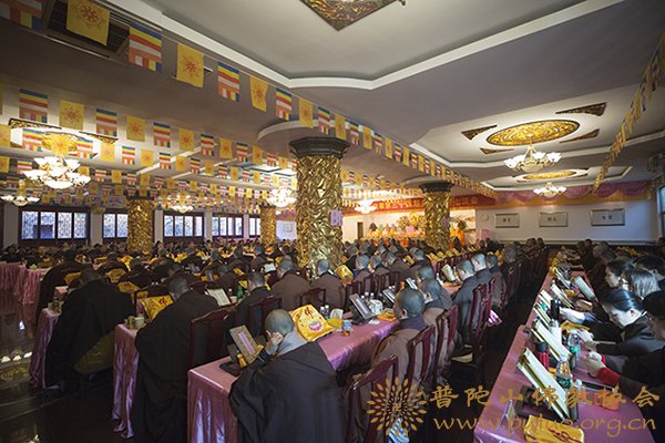 佛教-普陀山佛教协会全山执事第三十四期共修观音七法会圆满