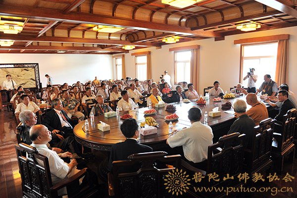 金兰-道慈会长接见并宴请台湾寺庙金兰会参访团一行