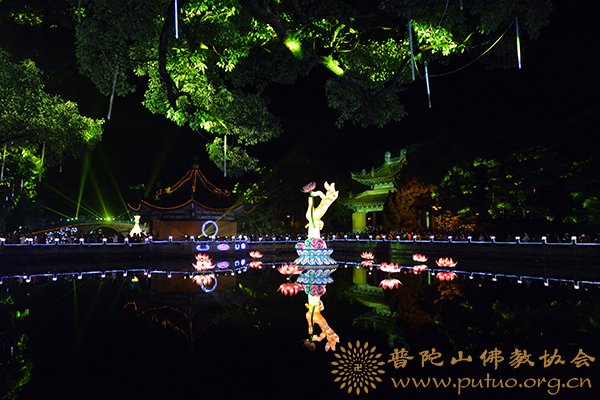 普陀山-第十五届普陀山南海观音文化节“点亮心灯”传灯祈愿法会在普济禅寺隆重举行
