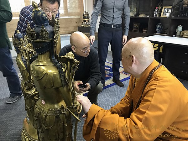 佛教-会长道慈大和尚一行赴北京迎请诸佛法像慈驾南海普陀