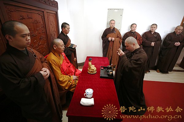 佛教-净旻法师应邀于宝陀讲寺作《讲要》佛学专题讲座