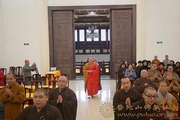 佛教-净旻法师应邀于宝陀讲寺作《讲要》佛学专题讲座
