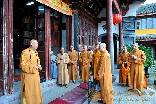 佛教-道慈大和尚一行在祥慧净院视察工作