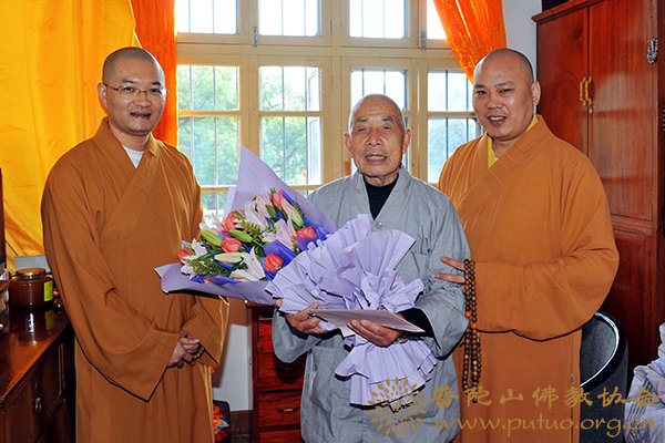 佛教-佛协领导慰问颐养堂修义、静乾、光定三位长老