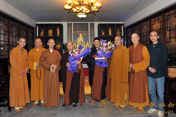 佛教-佛协领导慰问杨枝禅林华证长老、长定长老