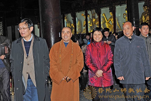 佛教-安徽省民委张谨副主任一行来山考察