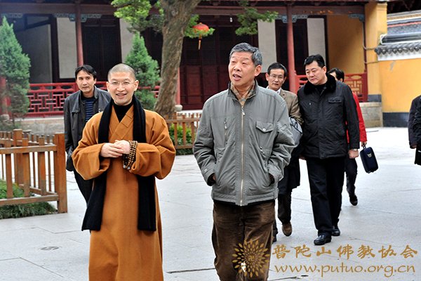 佛教-省民宗委巡视员邢越生一行来山视察工作