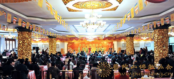佛教-佛协邀请全山各单位代表举行2012年迎春茶话会