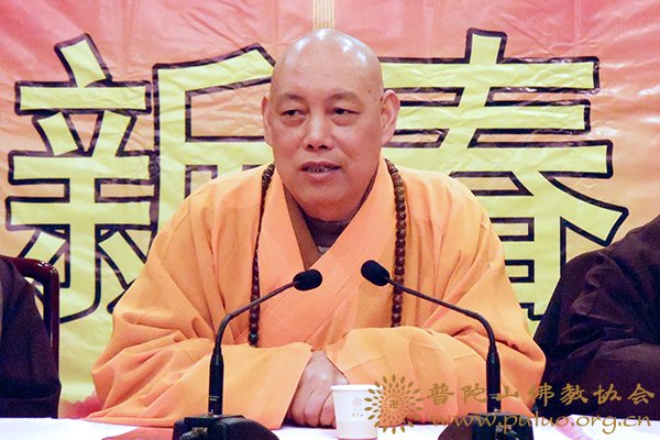 佛教-普茶香飘年味浓——道慈大和尚请普济禅寺、佛协全体僧众喝普茶
