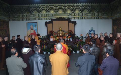 佛教-重兴普陀妙善慈祖老和尚示寂纪念日全山各寺庵举行法会活动