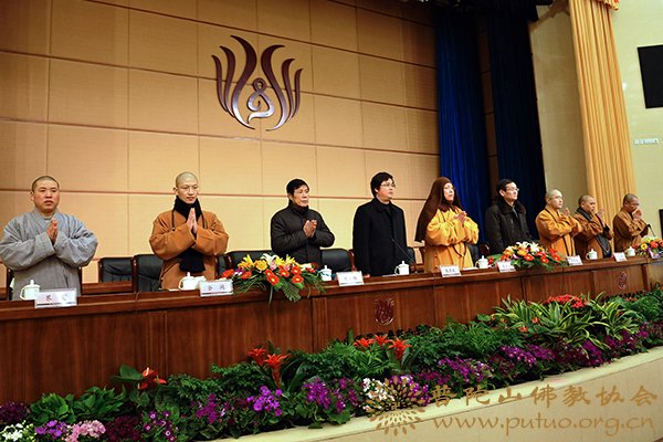普陀山-中国佛学院普陀山学院举行2012春季开学典礼