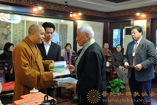 佛教-日本大谷大学同窗会会长藤岛建树一行来山参访