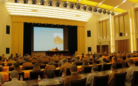 佛教-本会副会长门肃法师应邀为中国佛学院普陀山学院作专题讲座
