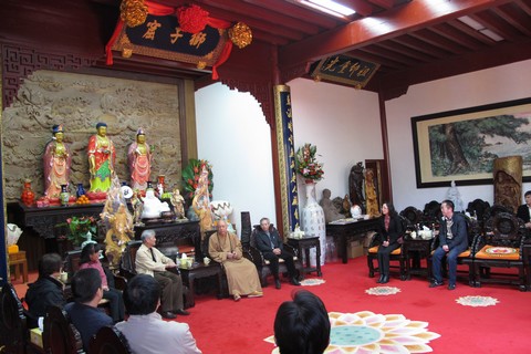 佛教-佛协道慈会长接见澳门立法会刘焯华主席一行