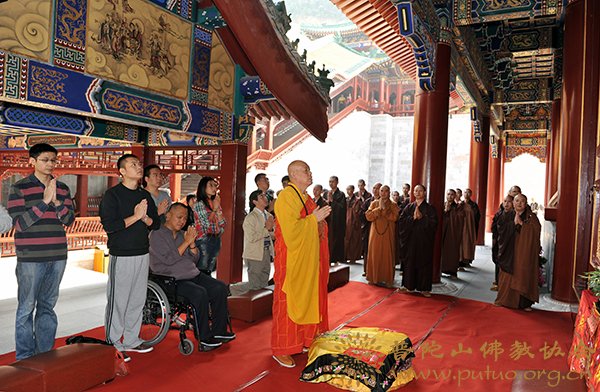 观音-宝陀讲寺成功举行圆通宝殿海岛观音开光法会
