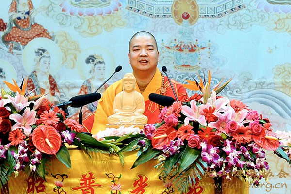 佛教-能进法师应邀于宝陀讲寺作《华严漫谈》佛学专题讲座