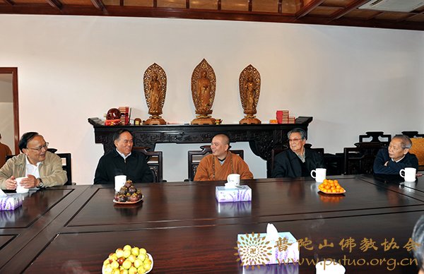 佛教-中国工程院曹湘洪院士一行来山参观考察