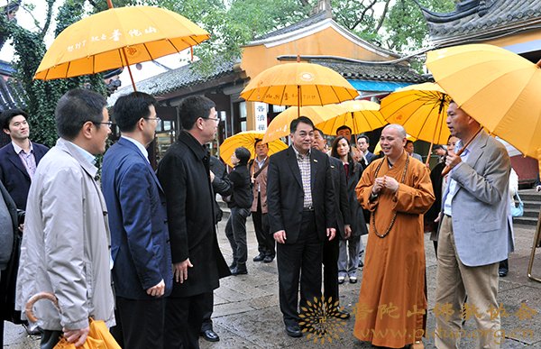 佛教-国家旅游局副局长杜江一行来山参观考察