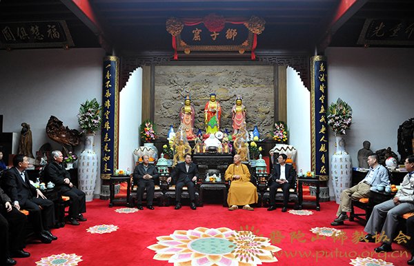 佛教-国家旅游局副局长杜江一行来山参观考察