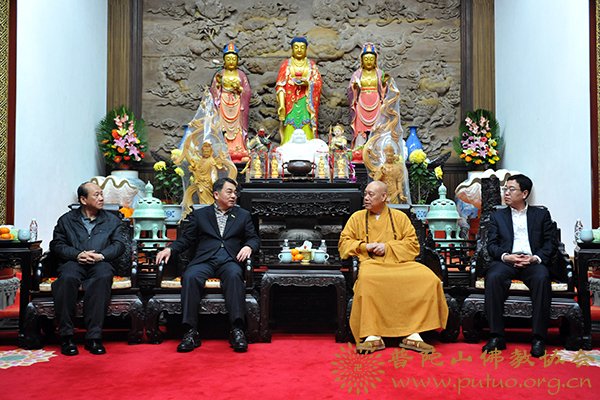 佛教-国家旅游局副局长杜江一行来山参观考察