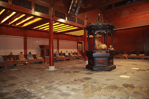 普陀山-普陀山法雨禅寺举行丁酉年冬季禅七法会