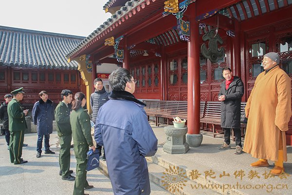 普陀山-普陀山佛教协会联合多部门检查全山寺院安全保障工作