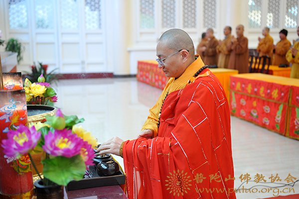佛教-中佛协教务部主任宏度法师于宝陀讲寺作《一切都在因缘中》讲座