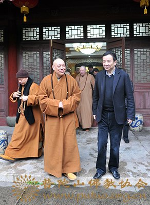 佛教-佛协道慈会长一行到普陀山管委会新春拜访 佛教-佛协道慈会长一行到普陀山管委会新春拜访