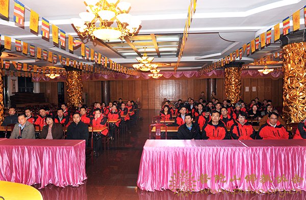 佛教-门肃法师应邀为加多宝集团开示佛法并做交流