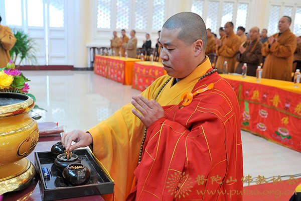 佛教-界定法师应邀于宝陀讲寺作佛学专题讲座