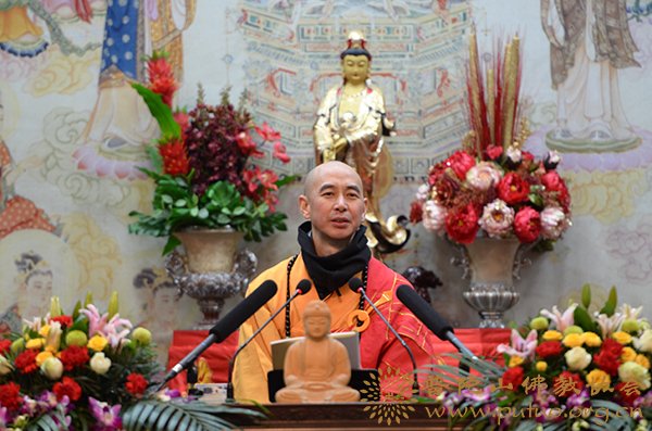 佛教-贤宗法师应邀于宝陀讲寺作《讲要》专题讲座