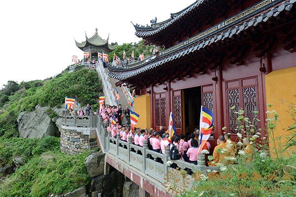 佛教-台湾灵鹫山多罗观音圣像安座普陀山梵音古洞开光法会举行