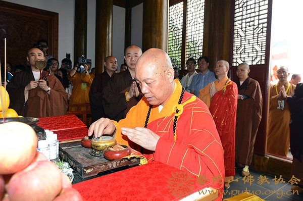 佛教-台湾灵鹫山多罗观音圣像安座普陀山梵音古洞开光法会举行